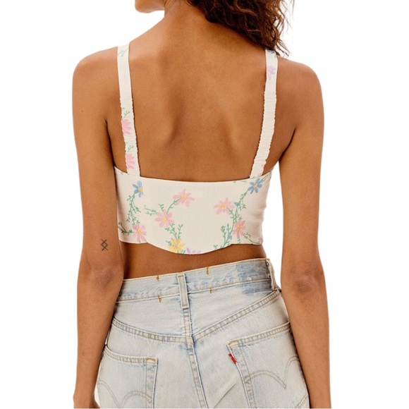 For Love And Lemons Majorie Top in Ivory - Picture 4 of 4